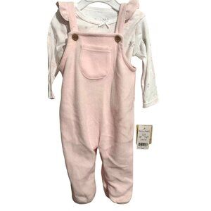 Baby Girls Harry set of 2 Overalls & Long sleeve  Set  6-9M